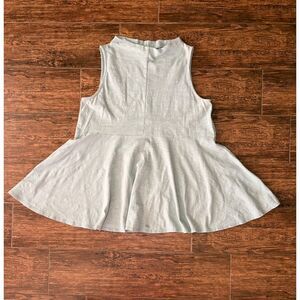 Anthro Deletta Green Peplum Top - S